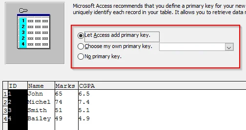 Kuidas importida andmeid Excelist Accessi andmebaasi?