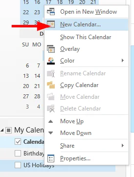 Új üzleti/személyes/megosztott naptárat szeretne hozzáadni az Outlook 2019-hez, 365-höz és 2016-hoz?