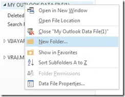 Ako vytvoriť súbor .pst v programe Microsoft Outlook 2013?