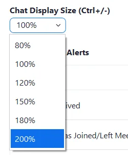Hogyan lehet megváltoztatni a szöveg méretét a Zoom és a Teams csevegőbeszélgetésekben?