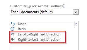 Como escribir de dereita a esquerda en Microsoft Office 2016, 2019 / 365?