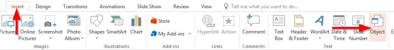 Excel-táblázat beszúrása PowerPointba