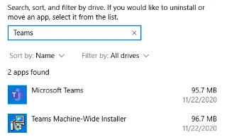 Kako preprečiti, da bi se Microsoft Teams ponovno namestil po odstranitvi?