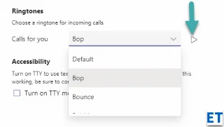 Microsoft Teams – zvoki klicev in obvestil po meri v Androidu in Windows