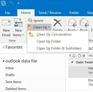 Állítsa le és távolítsa el az ismétlődő e-mail üzeneteket az Outlook 2016 és 2019 programban
