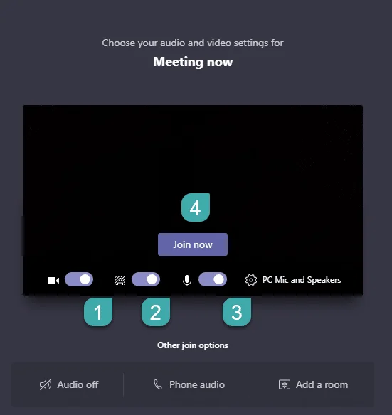 Como participar nunha reunión de audio ou vídeo programada de Microsoft Teams?