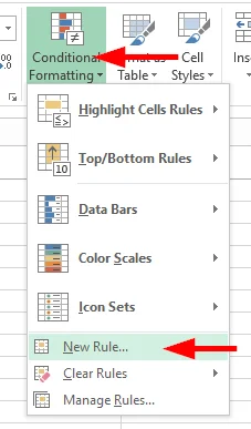 Como resaltar automaticamente filas ou columnas alternativas en Excel 2016?