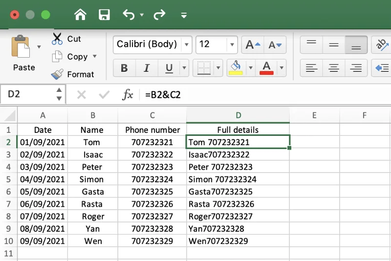 Ορισμός ονόματος εύρους στο Excel