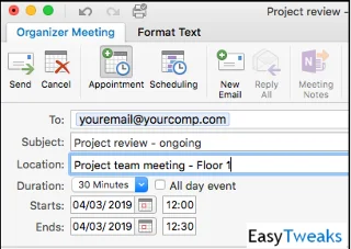 Hogyan ütemezhet és küldhet el Outlook 2019 / 365 ismétlődő értekezlet-, esemény- és találkozó-kéréseket?