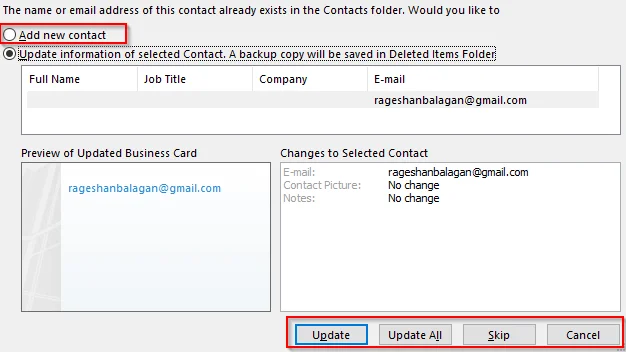 Como combinar e eliminar persoas de contacto duplicadas en Outlook 365?
