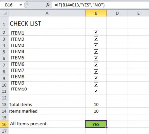Como crear listas de verificación en follas de Excel e documentos de Word?