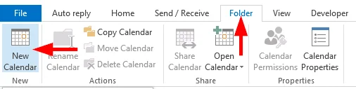 Új üzleti/személyes/megosztott naptárat szeretne hozzáadni az Outlook 2019-hez, 365-höz és 2016-hoz?