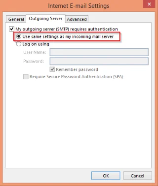Nastavitve konfiguracije Gmaila za nastavitev v Outlooku za Windows