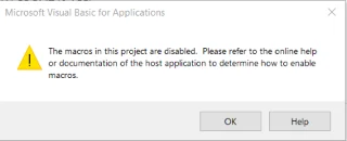Como habilitar as macros desactivadas en Outlook?