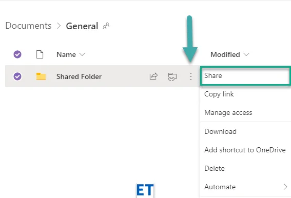 Hogyan lehet megosztani egy mappát a Microsoft Teams csatornán?
