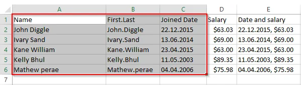 Como resaltar automaticamente filas ou columnas alternativas en Excel 2016?