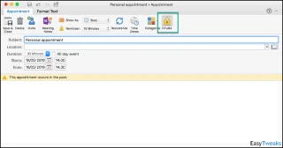 Hogyan határozhatunk meg nagy érzékenységű privát naptárakat, értekezleteket, eseményeket és találkozókat az Outlook 2016 / 2019 /365 alkalmazásban?