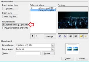 Como inserir títulos de imaxe en PowerPoint 2019, 365 e 2016?