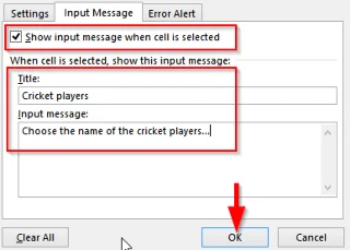 Como engadir un menú despregable para a validación de datos en Excel 365?