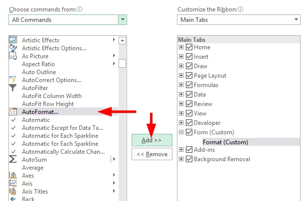 Formatear automaticamente celas, datas, columnas e filas en Excel 2016?