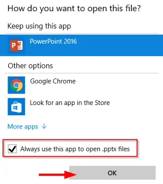 Como facer que Office 2016 ou 2019 ou 365 sexa a túa aplicación predeterminada de Microsoft Office?