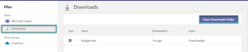 Nyissa meg vagy állítsa be a Microsoft Teams alapértelmezett letöltési mappáját