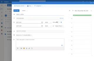 Ako vytvoriť pripomienky v schôdzach a stretnutiach v Microsoft Outlook 365?