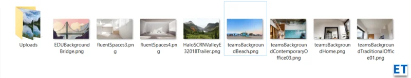 Kde Microsoft Teams ukládá virtuální obrázky na pozadí?