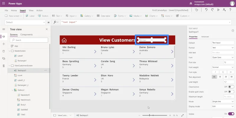 PowerApps-søkefelt: Slik legger du til og tilpasser