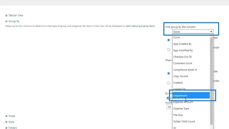 MS SharePoint-visninger |  Opprette og lagre