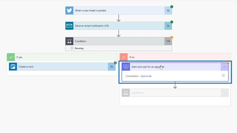 Microsoft Flow-godkjenning med flere alternativer