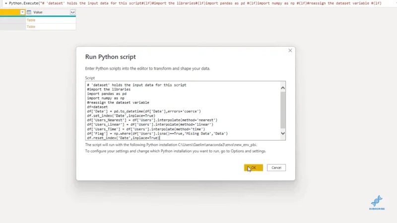 Håndtere manglende data i Python ved hjelp av interpolasjonsmetode