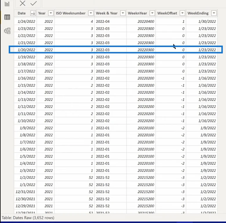 Få LuckyTemplates forrige uges værdier ved hjælp af DAX & Power Query