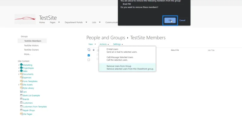 SharePoint-käyttöoikeudet: muuttaminen ja peruuttaminen