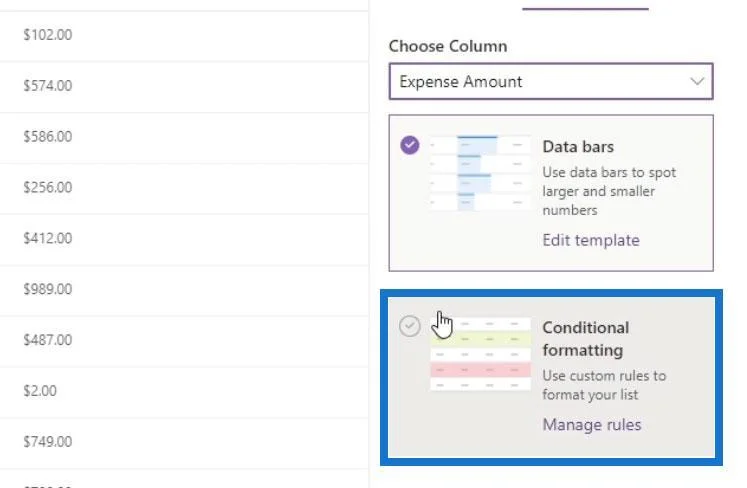 Vis formatering i SharePoint