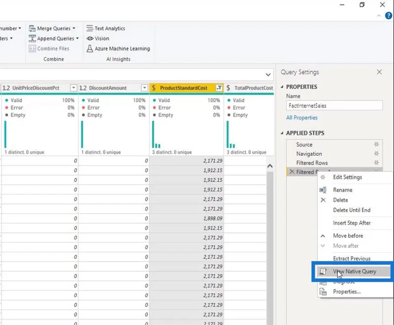 Spørrfolding og tilkobling til SQL Server