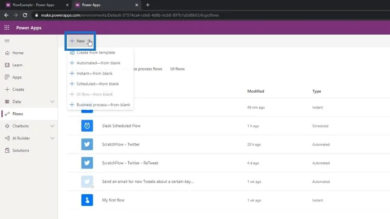 PowerApps-integrasjon i Microsoft Power Automate