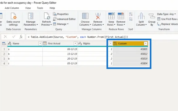 Power Query Lucky Templates |  Opprett nye poster basert på datofelt