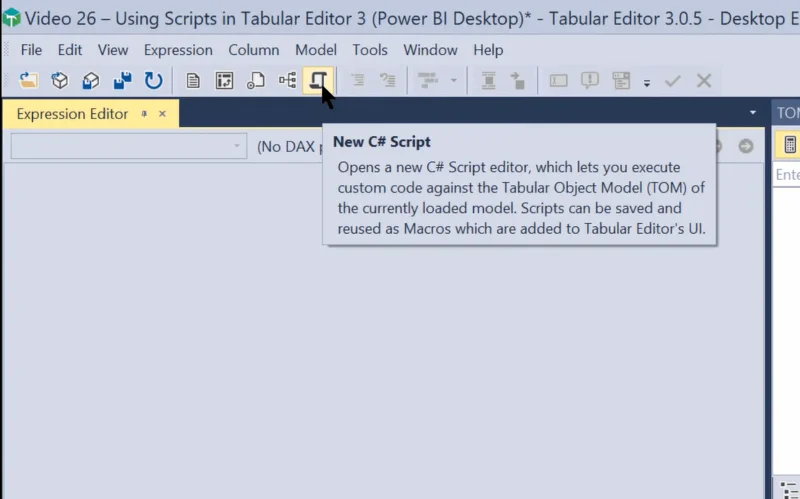LuckyTemplates Tabellredigering 3: Automatiser med et skript