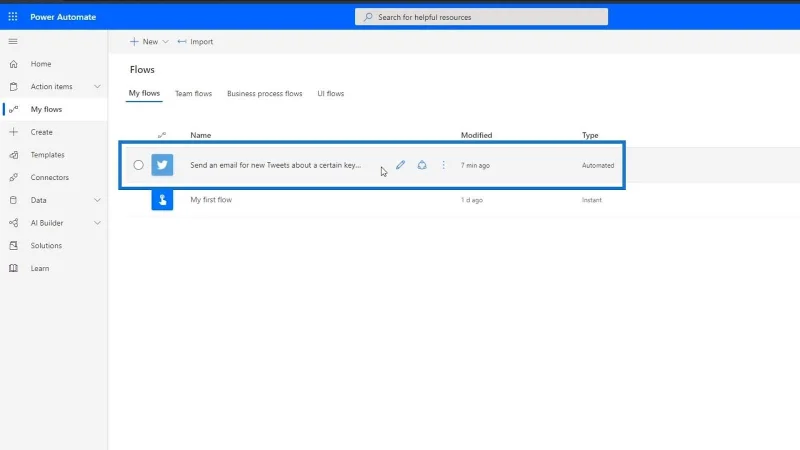 Microsoft Flow Tutorial – Instant vs.  Automatiseret flow