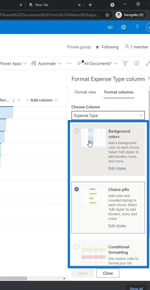 Vis formatering i SharePoint