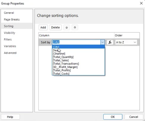 Lag et LuckyTemplates Sparkline-diagram i Report Builder