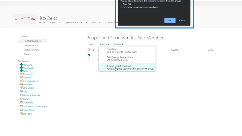 SharePoint-käyttöoikeudet: muuttaminen ja peruuttaminen
