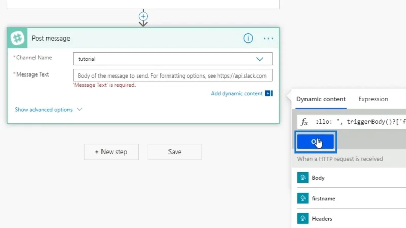 Microsoft Flow HTTP Trigger |  Power Automaten opetusohjelma