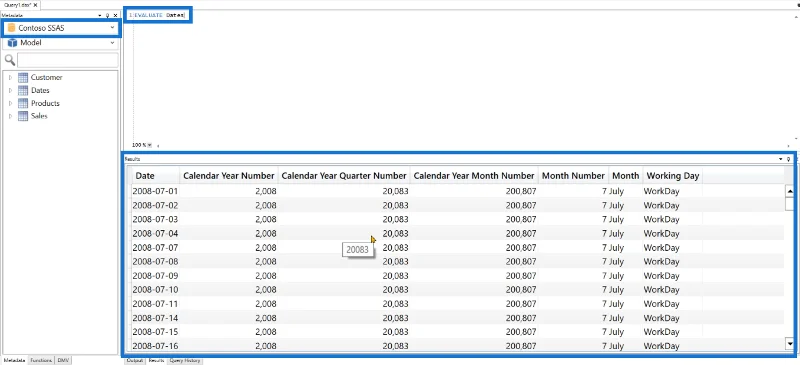 Koble DAX Studio til LuckyTemplates og SSAS