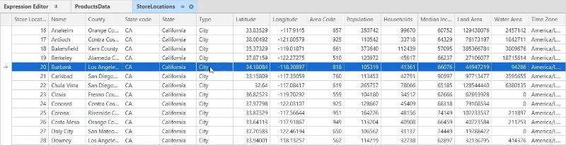 Tabellredigeringsveiledning: Bruk av forhåndsvisningsdataalternativet