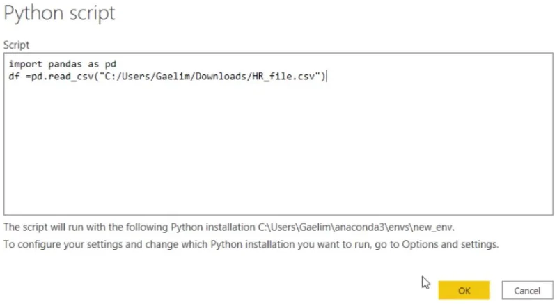 Python-skripting i LuckyTemplates-datarapporter