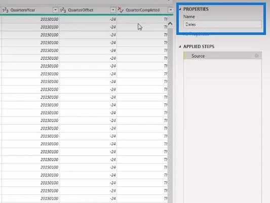 Udvidet datotabel Power Query M-funktion