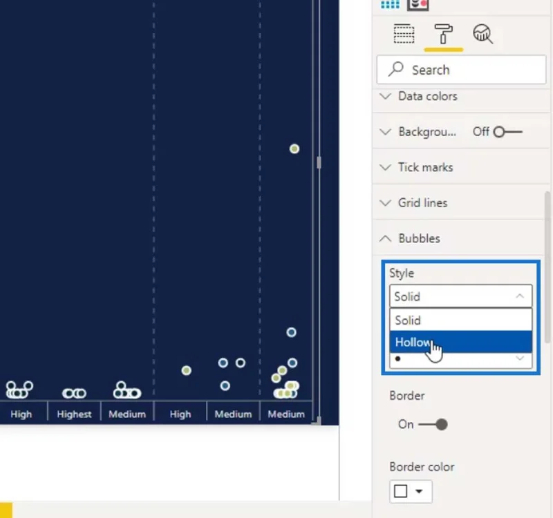 Punktplott-grafer i LuckyTemplates: Custom Visualization
