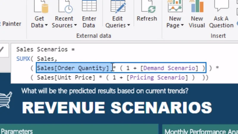 Komme i gang med "What If"-parameteren i LuckyTemplates